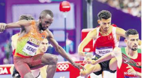 Amos Serem at the Paris Olympic Games